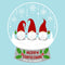 Christmas Gnome Snow Globe Fabric Panel - ineedfabric.com