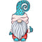 Christmas Gnome With Polka Dot Hat Fabric Panel - ineedfabric.com