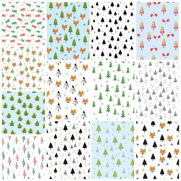 Christmas In The Forest Fat Quarter Bundle - 13 Pieces - ineedfabric.com