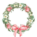 Christmas Joy Wreath Fabric Panel - ineedfabric.com