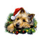 Christmas Lazy Australian Terrier Fabric Panel - ineedfabric.com