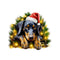 Christmas Lazy Doberman Pinscher Fabric Panel - ineedfabric.com