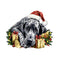 Christmas Lazy Great Dane Fabric Panel - ineedfabric.com