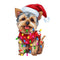 Christmas Lights & Yorkshire Terrier Fabric Panel - ineedfabric.com