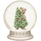 Christmas Little Critters Bear in Snow Globe Fabric Panel - ineedfabric.com