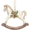 Christmas Little Critters Rocking Horse Ornament Fabric Panel - ineedfabric.com