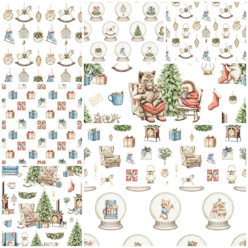 Christmas Little Critters Volume 2 Fat Quarter Bundle - 8 Pieces - ineedfabric.com