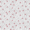 Christmas Polar Bears Fabric - Black/Red - ineedfabric.com