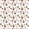 Christmas Popsicles & Cupcakes Fabric - White - ineedfabric.com