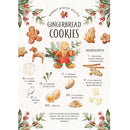 Christmas Recipe Gingerbread Cookies Fabric Panel - ineedfabric.com