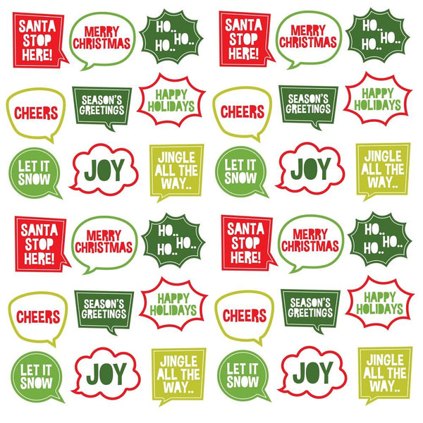 Christmas Speech Fabric - ineedfabric.com