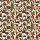 Christmas Stamps Fabric - ineedfabric.com