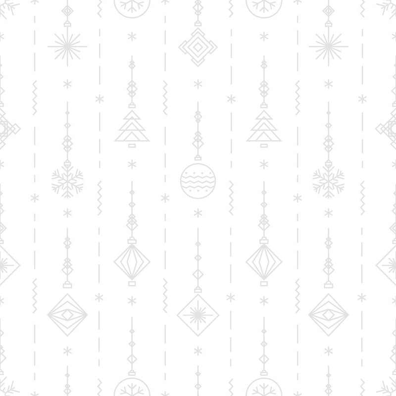 Christmas Symbols Tone on Tone Fabric - ineedfabric.com