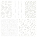Christmas Tone on Tone Fat Quarter Bundle Gray on White - 5pk - ineedfabric.com