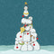 Christmas Tree of Snowmen Fabric Panel - ineedfabric.com