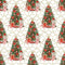 Christmas Tree on Geometrics Squares - Gold - ineedfabric.com