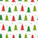 Christmas Tree & Stars Fabric - ineedfabric.com