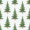 Christmas Trees & Triangles Fabric - Green - ineedfabric.com