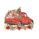 Christmas Truck Arrangement Fabric Panel - ineedfabric.com