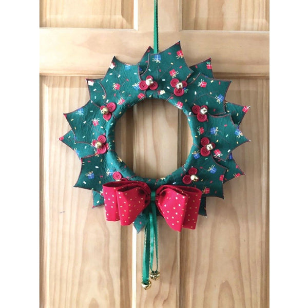 Christmas Wreath Door Hanger Pattern - ineedfabric.com