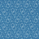 Classic Florals, Medium Blue Fabric - ineedfabric.com