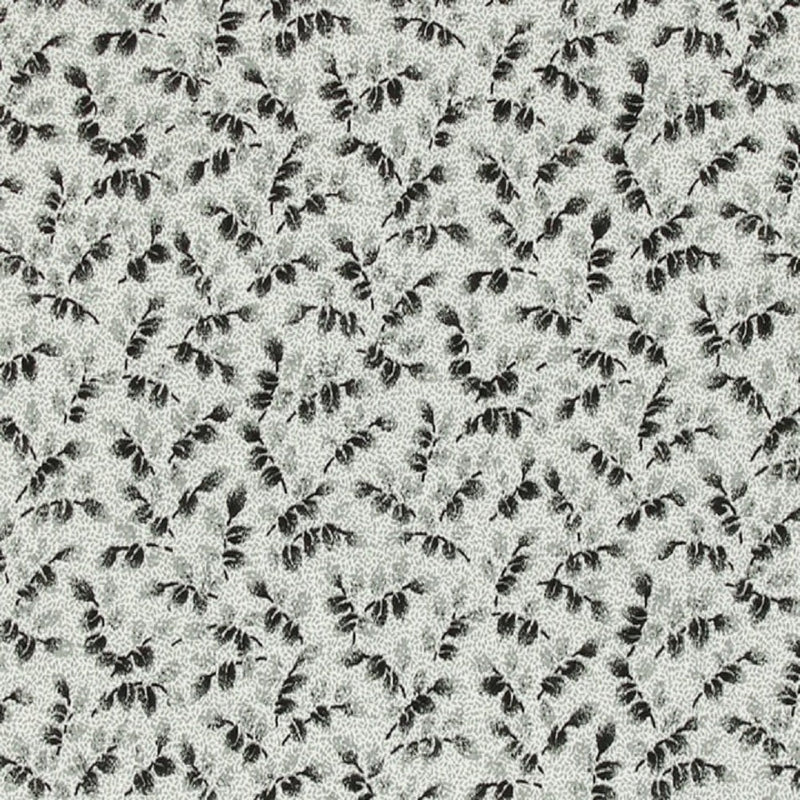 Classic Florals, Vines Fabric - Gray - ineedfabric.com