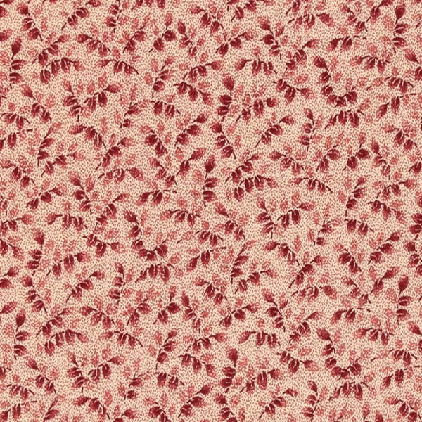 Classic Florals, Vines Fabric - Red - ineedfabric.com