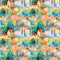 Claude Monet Village Pattern 2 Fabric - ineedfabric.com
