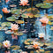 Claude Monet Water Lillie's 3 Fabric Panel - ineedfabric.com