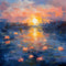 Claude Monet Water Lillie's 4 Fabric Panel - ineedfabric.com