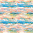 Claude Monet Waves Fabric - ineedfabric.com
