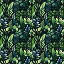 Close Up Watercolor Greenery Fabric - ineedfabric.com