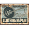Clothing Repair Retro Sign Fabric Panel - ineedfabric.com