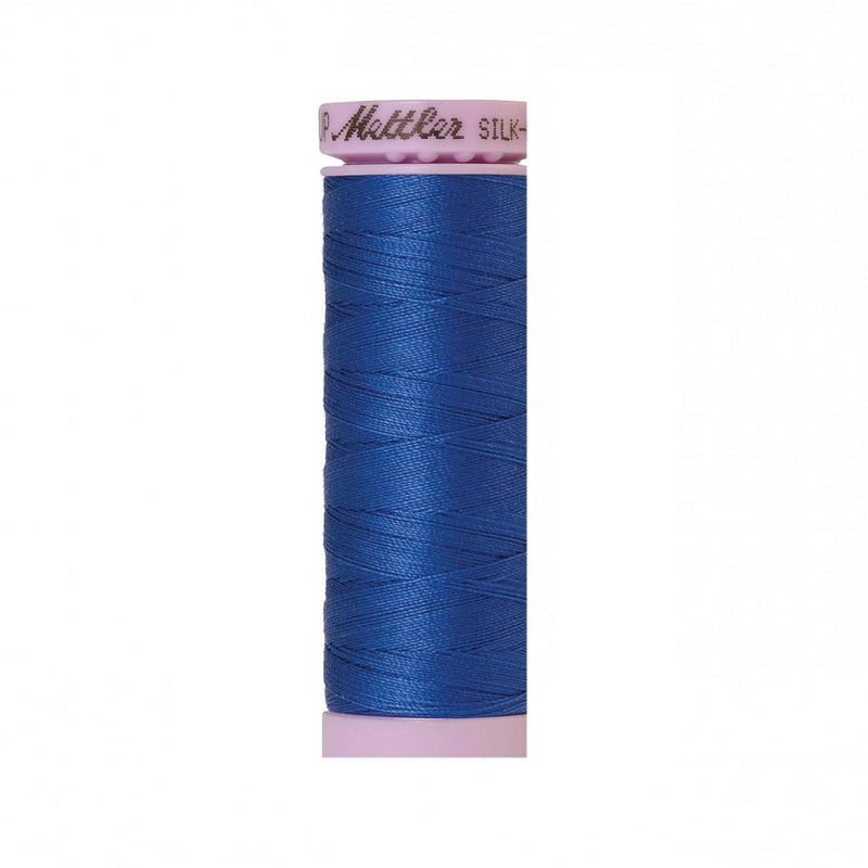 Cobalt Blue Silk-Finish 50wt Solid Cotton Thread - 164yd - ineedfabric.com