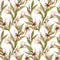 Coffee Flowers Fabric - White - ineedfabric.com