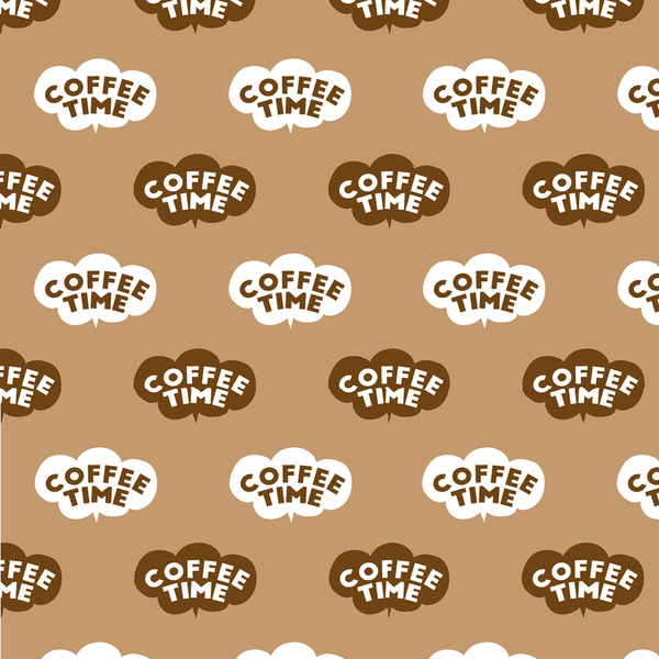 Coffee In The Clouds Fabric - Brown - ineedfabric.com