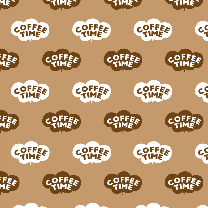 Coffee In The Clouds Fabric - Brown - ineedfabric.com