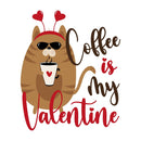 Coffee Is My Valentine Fabric Panel - ineedfabric.com
