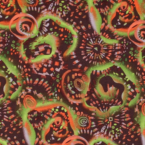 Color Craze Swirl Fabric - Chocolate - ineedfabric.com