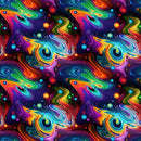 Colorful Abstract Galaxy Fabric - ineedfabric.com