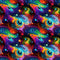 Colorful Abstract Galaxy Fabric - ineedfabric.com