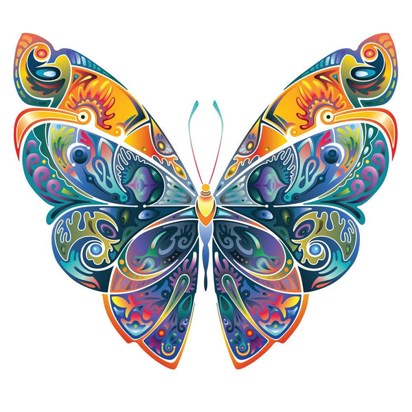Colorful Butterfly Fabric Panel - ineedfabric.com
