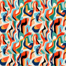 Colorful Contoured Abstract Fabric - ineedfabric.com