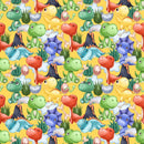 Colorful Dino Fabric - ineedfabric.com