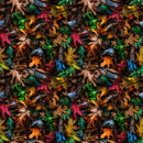 Colorful Fall Leaves Fabric - ineedfabric.com