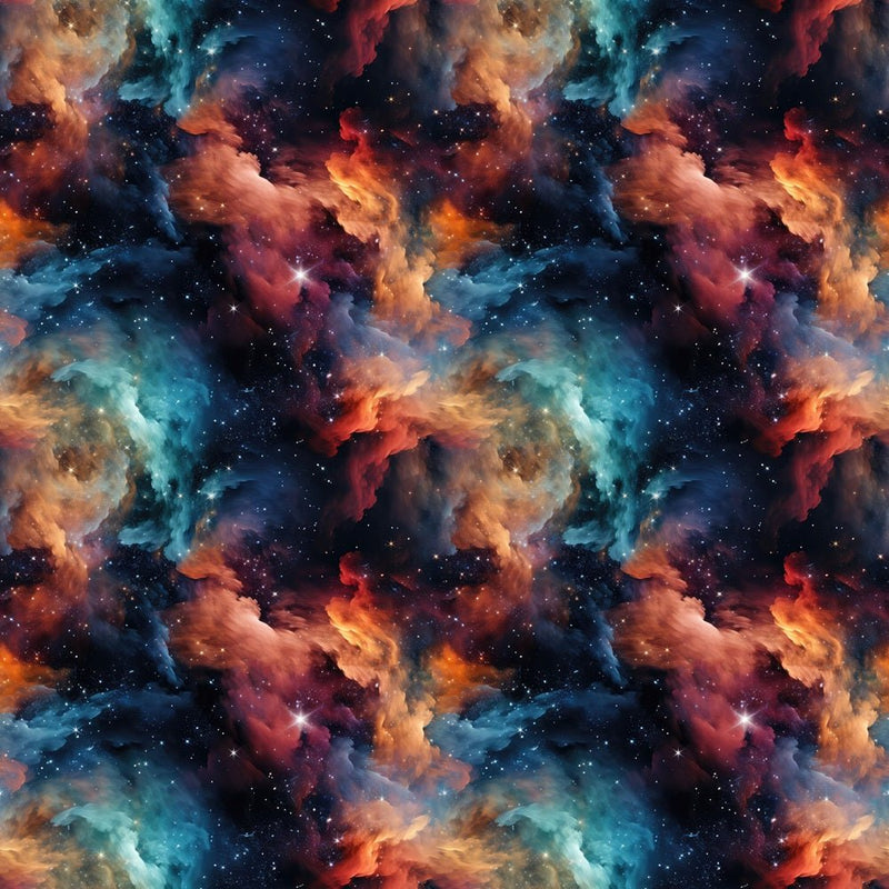 Colorful Galaxy Fabric - ineedfabric.com