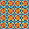 Colorful Geometric Flower Fabric - ineedfabric.com