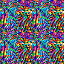 Colorful Geometric Psychedelic Fabric - ineedfabric.com