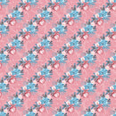 Colorful Ornaments on Swirl Fabric - Pink - ineedfabric.com