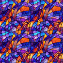 Colorful Stained Glass Fabric - ineedfabric.com